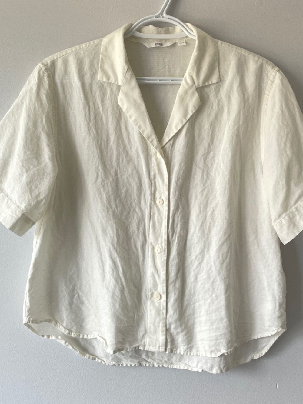 White linen shirt - XS